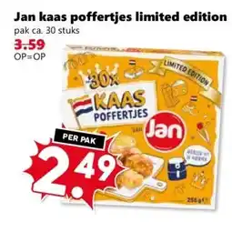 Coop Jan kaas poffertjes limited edition aanbieding