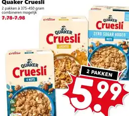 Coop Quaker Cruesli aanbieding