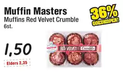 Budget Food Muffin Masters Muffins Red Velvet Crumble aanbieding