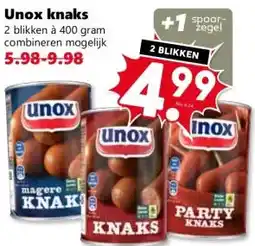 Coop Unox knaks aanbieding