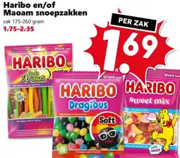 Coop Haribo en/of Maoam snoepzakken aanbieding