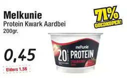 Budget Food Melkunie Protein Kwark Aardbei aanbieding