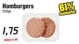 Budget Food Hamburgers aanbieding