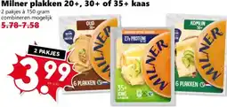 Coop Milner plakken 20+, 30+ of 35+ kaas aanbieding