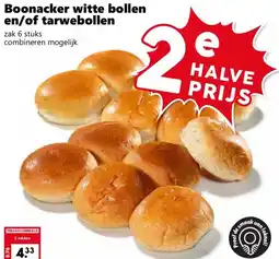 Coop Boonacker witte bollen en/of tarwebollen aanbieding