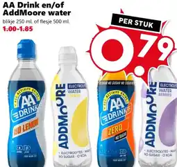 Coop AA Drink en/of AddMoore water aanbieding