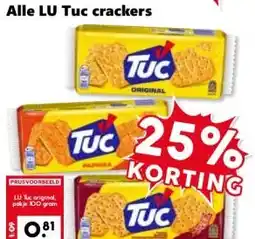 Coop Alle LU Tuc crackers aanbieding
