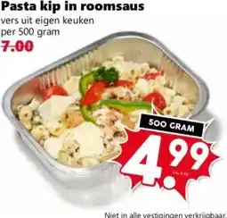 Coop Pasta kip in roomsaus aanbieding