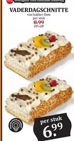 Coop VADERDAGSCHNITTE aanbieding