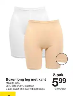 Zeeman Boxer long leg met kant aanbieding