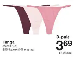 Zeeman Tanga aanbieding