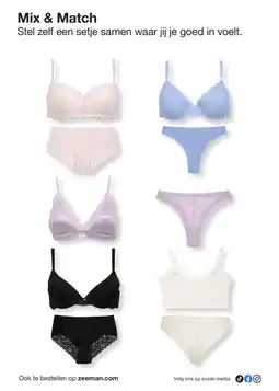Zeeman Mix & Match aanbieding