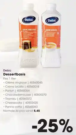 HANOS Debic Dessertbasis aanbieding