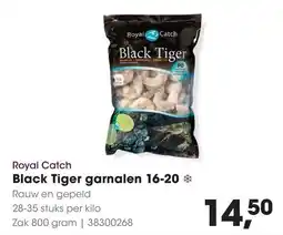HANOS Royal Catch Black Tiger garnalen 16-20 aanbieding