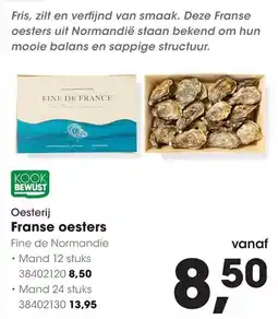 HANOS Oesterij Franse oesters aanbieding