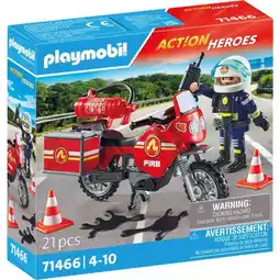 Bol.com PLAYMOBIL Action Heroes Brandweer op de plaats van het ongeval - 71466 aanbieding