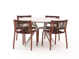 Kees Smit Manifesto Misurina/Sora ø127cm dining tuinset 5-delig aanbieding