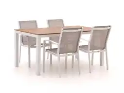 Kees Smit Forza Altea/Fidenza 160cm dining tuinset 5-delig stapelbaar aanbieding