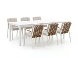 Kees Smit Bellagio Bertinoro/Menzano 220cm dining tuinset 7-delig stapelbaar aanbieding