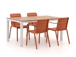 Kees Smit Forza Narni/Fidenza 160cm dining tuinset 5-delig stapelbaar aanbieding