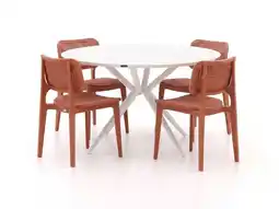 Kees Smit Forza Xitta/Sora ø127cm dining tuinset 5-delig aanbieding