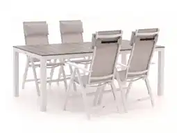 Kees Smit Bellagio Avenza/Fidenza 183cm dining tuinset 5-delig verstelbaar aanbieding