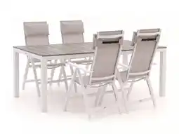 Kees Smit Bellagio Avenza/Fidenza 183cm dining tuinset 5-delig verstelbaar aanbieding