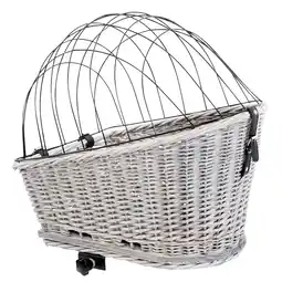 Zooplus Trixie fietsmand met rooster voor bagagedrager 35x49x55cm hond aanbieding