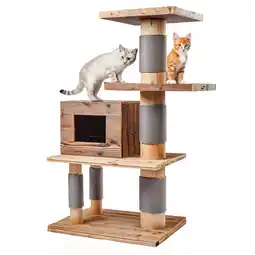 Zooplus Canadian Cat Company Houten krabpaal - bruin (2 Pakketten) aanbieding