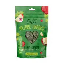 Zooplus 60g Burgess Excel Nature Snacks Herby Hearts voor konijnen cavia's aanbieding