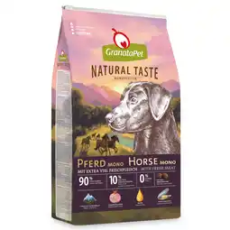 Zooplus 12kg GranataPet Natural Taste monoproteïne droog hondenvoer voor paarden aanbieding