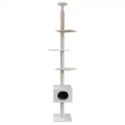 Zooplus Kerbl Pet krabpaal Ferdi, wit - wit aanbieding