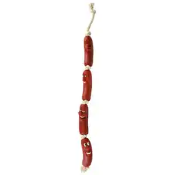 Zooplus Trixie vinyl worstenketting met touw 75cm hond aanbieding