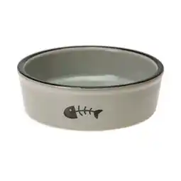 Zooplus Karlie keramische kattenbak, grijs 200ml Ø12cm aanbieding
