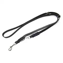 Zooplus Heim riem met gevlochten karabijnhaak, zwart 220cm lang, 8mm breed hond aanbieding