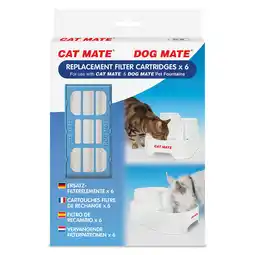 Zooplus Vervangingsfilter (6 stuks) - Dog Mate Drinkfontein, 6 Liter aanbieding