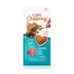 Zooplus Catit Crème 4 x 10 g - Tonijn aanbieding