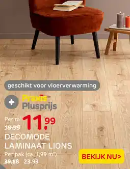 Praxis Decomode laminaat lions aanbieding