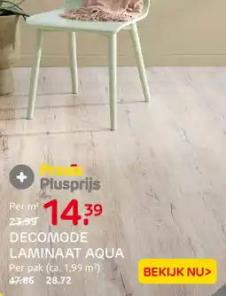 Praxis Decomode laminaat aqua aanbieding