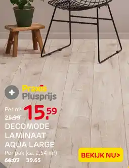 Praxis Decomode laminaat aqua large aanbieding