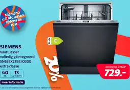Electroworld Siemens SN63EX23BE iQ300 Home Connect extraKlasse aanbieding