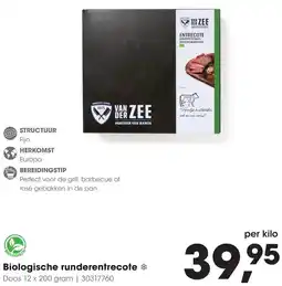 HANOS Biologische runderentrecote aanbieding