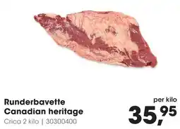HANOS Runderbavette Canadian heritage aanbieding