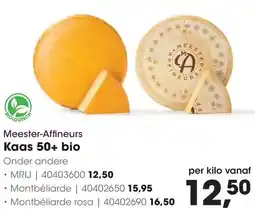 HANOS Meester-Affineurs Kaas 50+ bio aanbieding