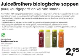 HANOS JuiceBrothers Koud geperst sap aanbieding
