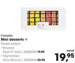 HANOS Creades Mini desserts aanbieding