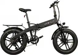 Bol.com Bohlt Fat Twenty Elektrische Vouwfiets - 374Wh accu - 6 versnellingen - Zwart aanbieding
