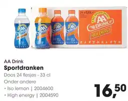 HANOS AA Drink Sportdranken aanbieding