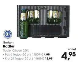 HANOS Grolsch Radler aanbieding