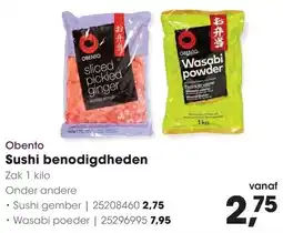 HANOS Obento Sushi benodigdheden aanbieding
